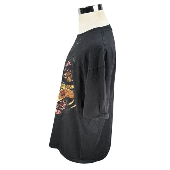 Miami Ink T-Shirt Men’s Large Black Skull Hat Y2K Tattoo Show 2008 Short Sleeve - Picture 3 of 9